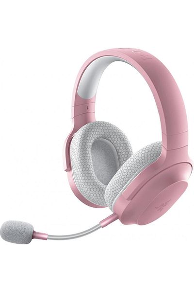 RAZER Casti Barracuda X (2022) - Quartz Pink, USB, Wireless, Microfon, Gaming