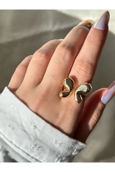 Eylülün Takısı Women's Gold Color Pinterest Butterfly Ring