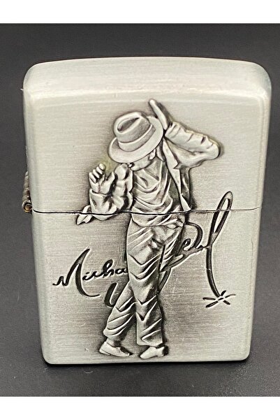 Ersoy Özel seri metalik gümüş kabartmalı çakmak