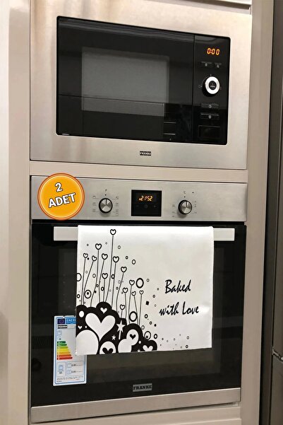 Valerine Life Lovingly Baked Kitchen Drying Oven White Hand Towel 100% Cotton...