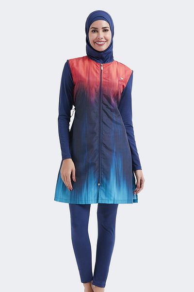 C&City Ολόσωμο μαγιό Hijab 4 τεμαχίων C12100 Navy Blue
