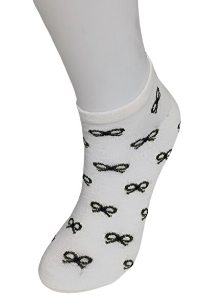 DİLRUBA AVM Women's Quality Combed Cotton Floral Patterned (6 Pairs) Short Booties Socks