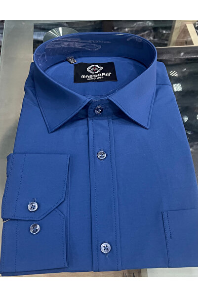 ENRICO MASAROTTI قميص بطال بأكمام طويلة كبيرة الحجم