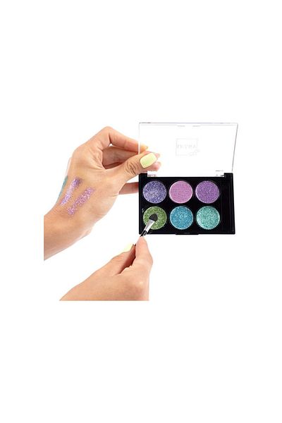 Lukky Eyeshadow Glitter Girl's Makeup Set 6 Colors 3+