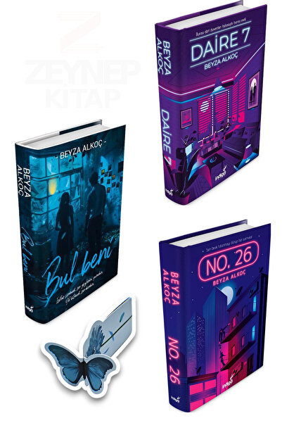İndigo Kitap Daire7 / No26 / Bul Beni(CİLTLİ)Özel Tasarım Kelebek Ayraç Hediye