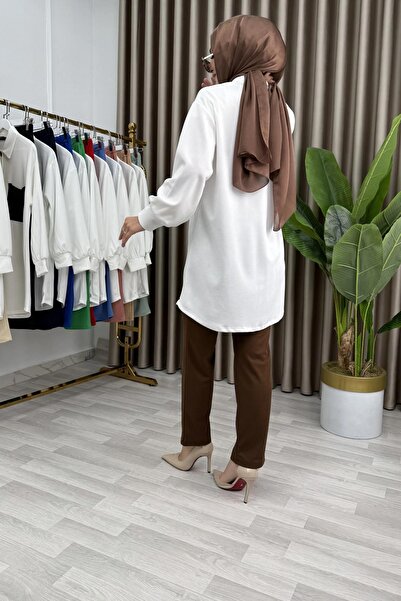 Mercan Part Detail Scuba Crepe Fabric Set of 2