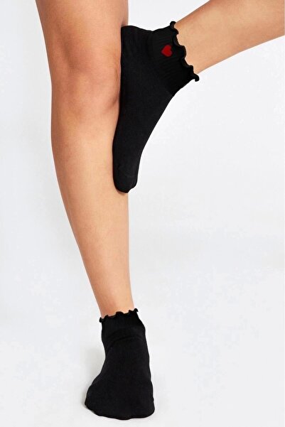 bamboo star Бамбукови дамски ботуши с волани, шарени сърца, еластични безшевни черни чорапи от 3 части