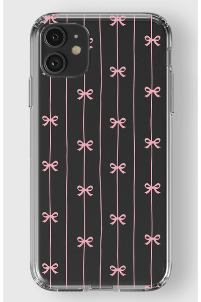 moonset Iphone 11 Uyumlu Fiyonklar Tasarımlı Baskılı Şeffaf Telefon Kılıfı