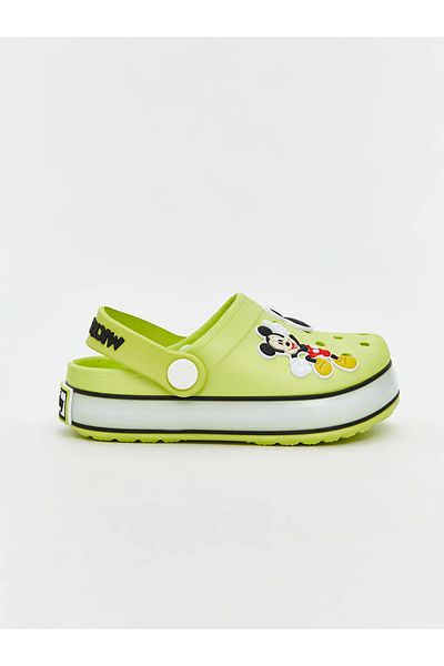 LC Waikiki Lcw Steps Green Mickey Mosue Printed Lighted Boys' Beach Sandals