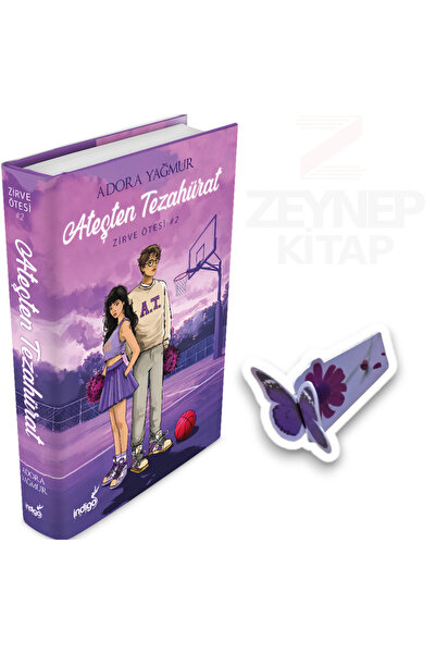 İndigo Kitap Ateşten Tezahürat(CİLTLİ)Özel Tasarım Kelebek Ayraç Hediye