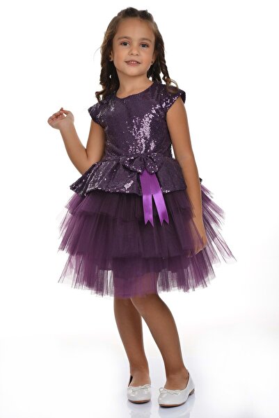 Mnk Sequin Tutu Party Dress Mnk0275 Purple