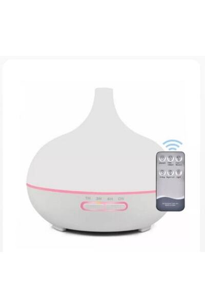 AteşTech Aroma Difüzör Gece Işığı 7 Led Nemlendirici Kumandalı Buhar Makinesi 550ml. Pra-3947708-164445