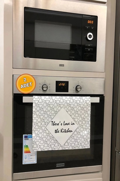 Valerine Life U kuhinji je ljubav Kuhinjska sušilica za pećnicu Beli ručnik z...