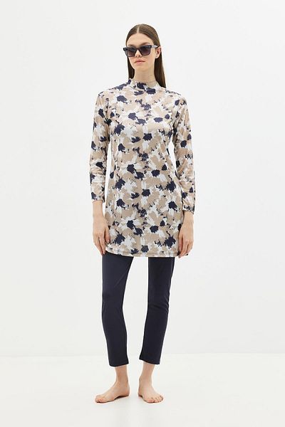 C&City Μαγιό Hijab 4 τεμαχίων με σχέδιο 1300 Dark Navy Blue