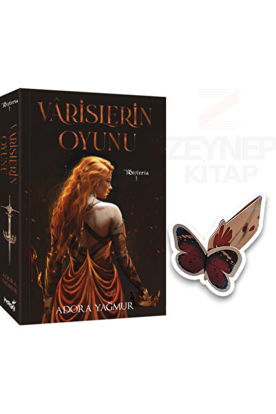İndigo Kitap Varislerin Oyunu(KARTON KAPAK)Özel Tasarım Kelebek Ayraç Hediye