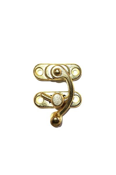 VİCEM Bow Eye, Wooden Box Clip - Large 37x45 Mm, Yellow, 100 Pieces