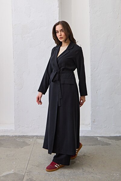 QANU Long Jacket Black