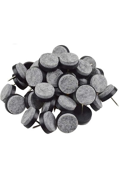 Generic Gutapo 40pcs Round Heavy Duty Nail-on Felt Pad for Furniture Chair Table Leg Feet Floor Protectors S