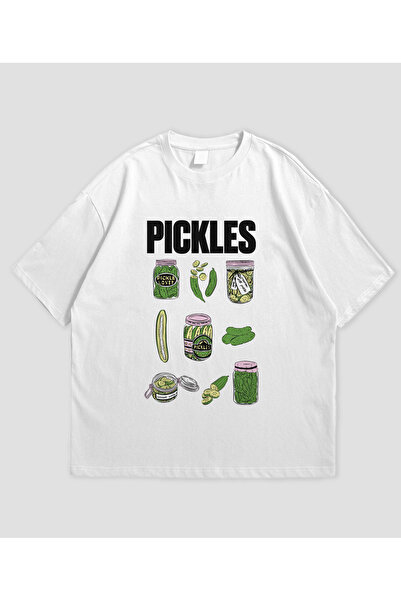 SVART WEAR تي شيرت للجنسين بتصميم PICKLES مقاس كبير