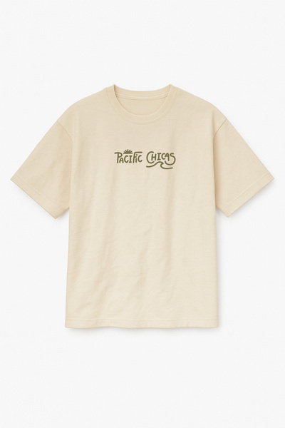 Altair Tr Beige Color Oversize Pacific Chicas Printed Unisex T-Shirt T-Shirt