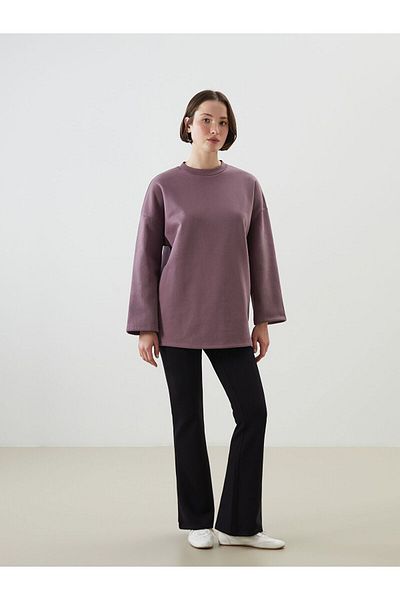 LC Waikiki Tunica de hanorac groasă pentru femei oversize cu gât crew