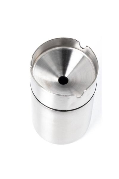 ForWhat Stainless Steel Ashtray for Office Home Office Decor