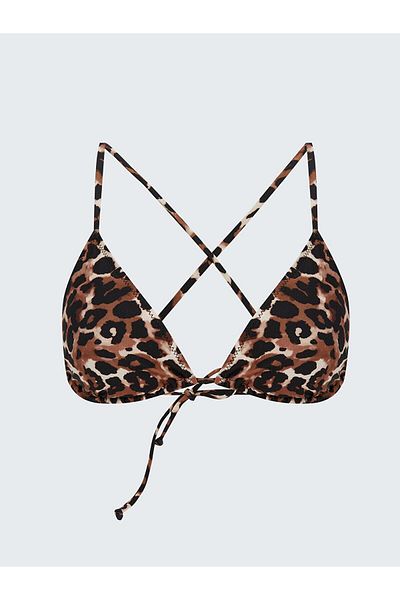 LC Waikiki Top de bikini pentru femei LCW DREAM cu imprimeu leopard