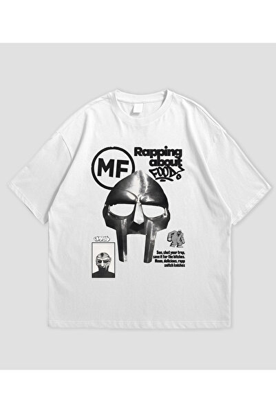 SVART WEAR تي شيرت MF DOOM بتصميم كبير الحجم للجنسين