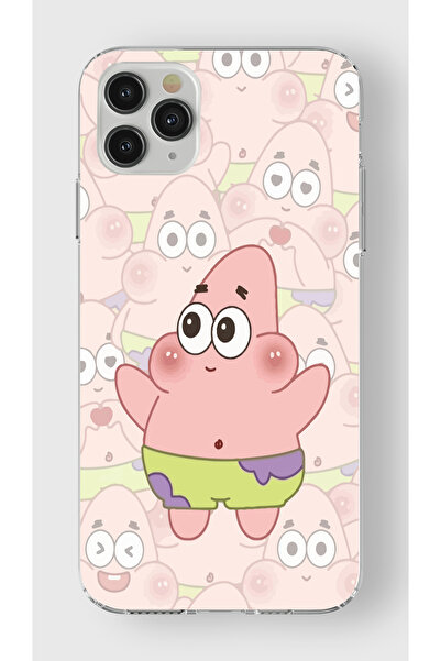 moonset Iphone 11 Pro Max Uyumlu Patrick Tasarımlı Baskılı Şeffaf Telefon Kılıfı