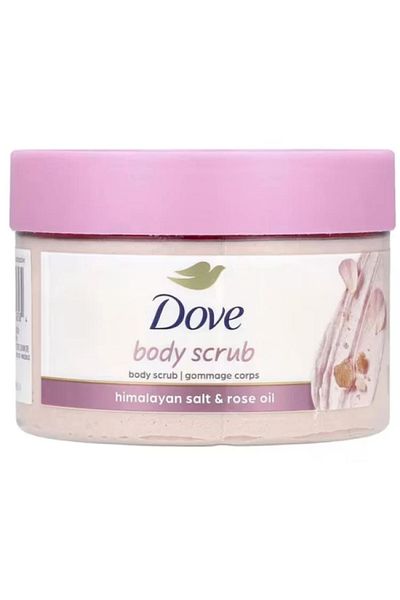 Dove مقشر دوف بخلاصة ملح الهيمالايا وزيت الورد , 298 جرام
