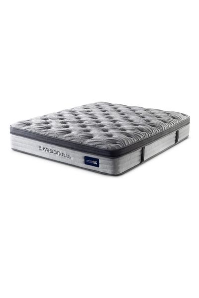 AMSA Carbon Plus mattress - insulated pocket, 33 cm height, insulated springs, 3/5 softness, excellent support, provides comfort and long-lasting deep sleep