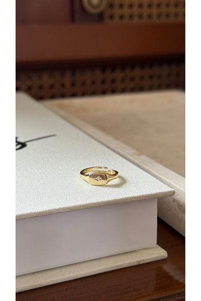Muse Sister Emma Seal Detailed Little Finger Ring (Adjustable)