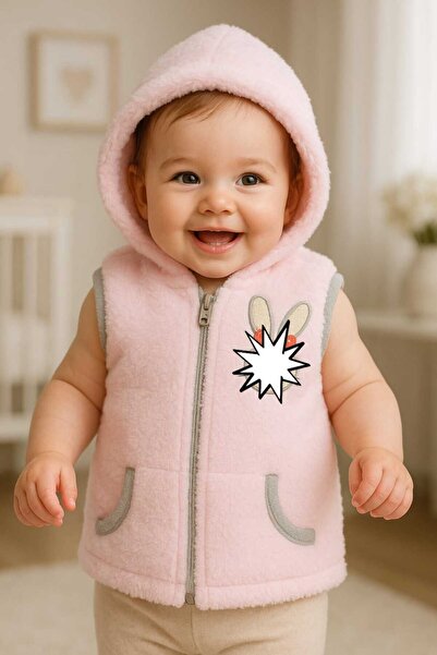 Aykon Girl's Pocket Vest Salmon Color