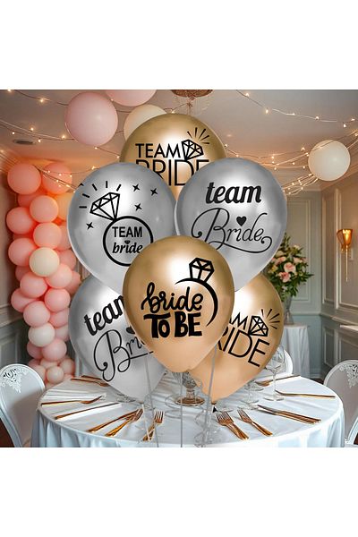 CUGY Bride to Be Printed Balloon 10 Pieces