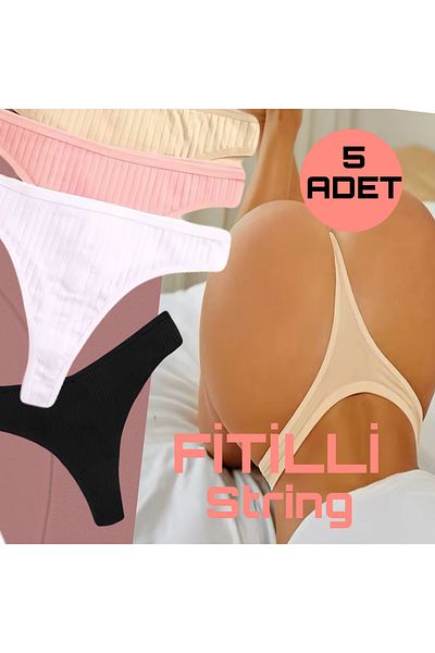 Afrodizyac 5-Piece Thin Corded Cotton String