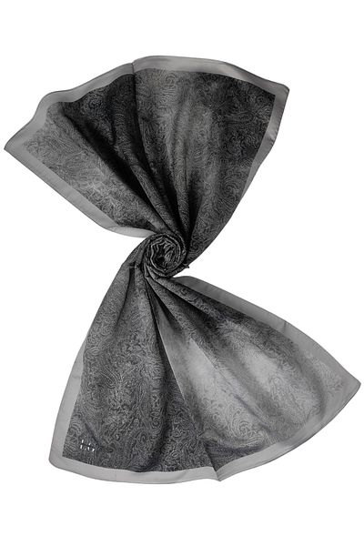 mim eşarp Σάλι Işıl Silk Cotton Voile Ethnic με σχέδιο 75x190 cm