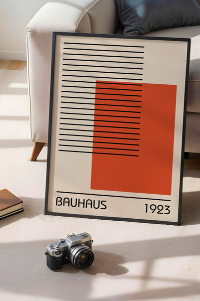 Basquiart Poster din seria Bauhaus cu ramă neagră, numărul picturii: 30