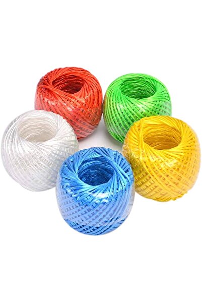 Artlantis Çok Amaçlı Plastik Kopmaz Uçurtma İpi Çamaşır İpi 5 Adet Renkli 250...