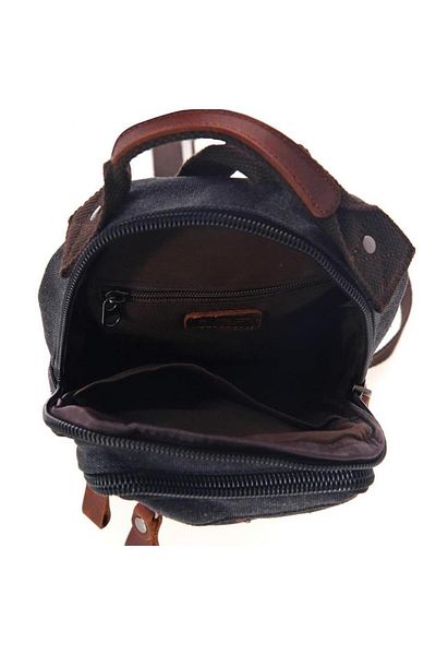 Cantayurdu Ççs London 31184 Canvas Cross Shoulder Bag Black