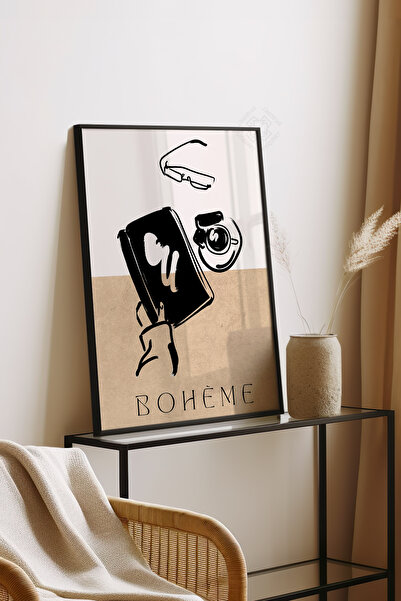 Basquiart Poster din seria Bohemian cu ramă neagră, Nr. tablou: 68