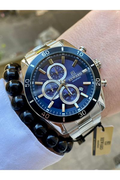 Reward Men's Watch Waterproof Steel 2 Years Warranty