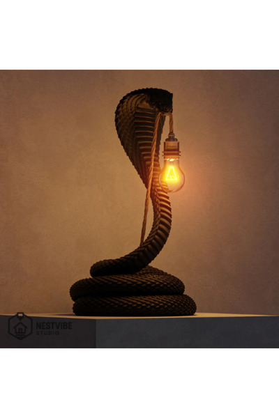 DREAM MODE Kobra Tasarımlı Şık Masa Lambası Nestvibe özel seri