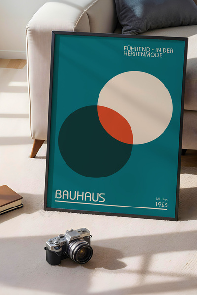 Basquiart Poster din seria Bauhaus cu ramă neagră, numărul picturii: 18