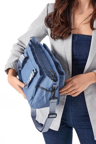 Lifonbag Geantă de mână și de umăr pentru femei, cu model cu 4 ochi, din țesătură parașută, cu curea încrucișată reglabilă