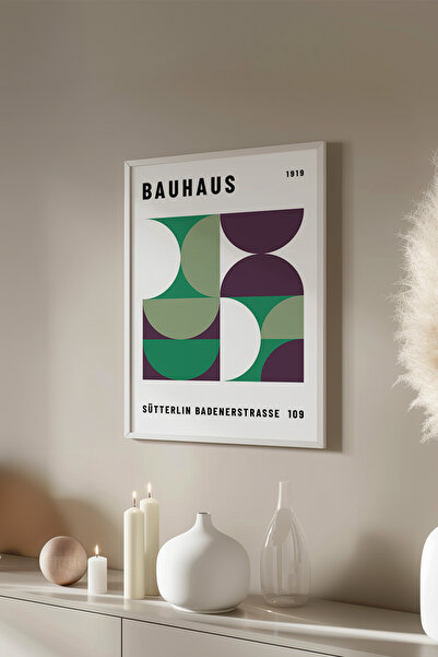 Basquiart Poster cu ramă albă din seria Bauhaus, numărul picturii: 92