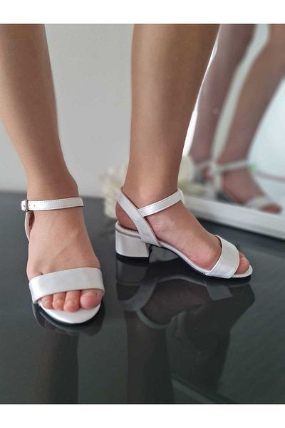 APJ STORE SINCE 2020 White Orthopedic Girl's Heeled Party Shoes
