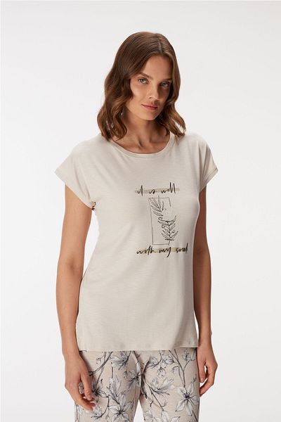 Anıl Anil Man11383 Women T-Shirt and Pants Suit