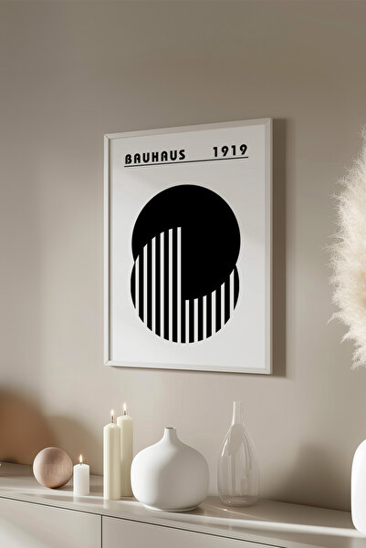 Basquiart Poster cu ramă albă din seria Bauhaus, numărul picturii: 50