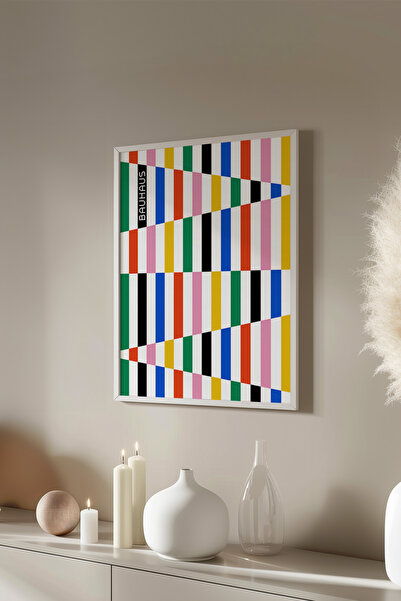 Basquiart Poster cu ramă albă din seria Bauhaus, numărul picturii: 37