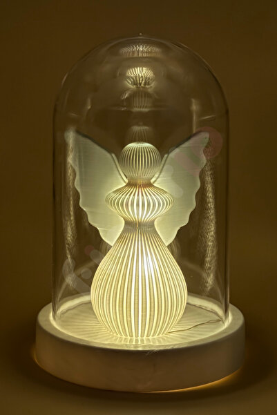 figurio Anneler Günü Hediyesi / Melek Anne / Işıklı Fanus